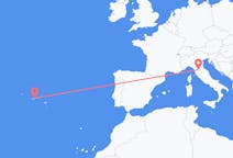 Flights from São Jorge Island, Portugal to Florence, Italy