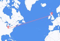 Flyg från Cincinnati, USA till Edinburgh, Skottland