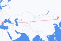 Flyrejser fra Harbin til Mytilini