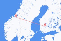 フィンランドのから タンペレ、ノルウェーのへ トロンハイムフライト