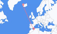 Flyreiser fra Mecheria, Algerie til Reykjavík, Island