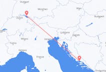 Flyreiser fra Split, Kroatia til Friedrichshafen, Tyskland
