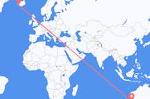 Flyrejser fra Perth, Australien til Reykjavík, Island