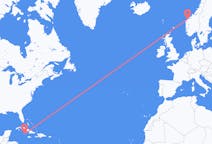 Fly fra Cayman Brac til Ålesund