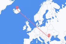 Flyreiser fra București, Romania til Akureyri, Island