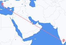 Flyreiser fra Madurai, India til Ikaria, Hellas