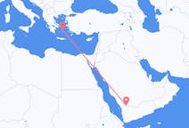 사우디 아라비아 나즈란에서 출발해 그리스 낙소스에게(으)로 가는 항공편