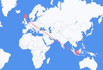 Flyreiser fra Yogyakarta, Indonesia til Aberdeen, Skottland