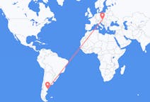 Flyreiser fra Trelew, Argentina til Vienna, Østerrike