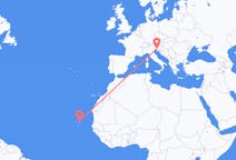 Flyg från Sal, Kap Verde till Trieste