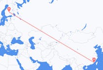 Flights from Xiamen to Jyvaskyla