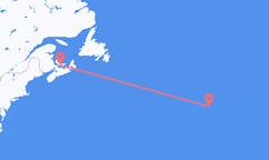 Flyrejser fra Charlottetown, Canada til Corvo Island, Portugal