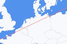 Loty z Palanga, Litwa do Brześcia, Francja