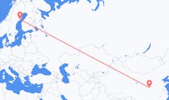 出发地 中国从西安出发目的地 瑞典于默奥的航班