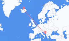 Flyg från staden Dubrovnik, Kroatien till staden Akureyri, Island