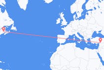 Flyreiser fra Fredericton, Canada til Gaziantep, Tyrkia