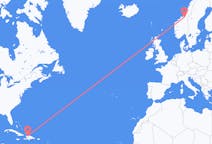 Flyrejser fra Cap-Haïtien, Haiti til Trondheim, Norge