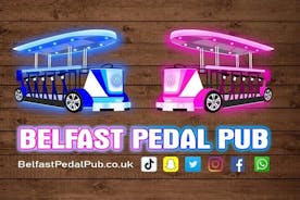 Luksus pedalpub omvisning i Belfast City (individuelt sete)