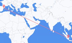 Flights from Palembang, Indonesia to Reus, Spain