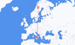 Flights from Vilhelmina, Sweden to Catania, Italy