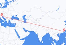 Flyreiser fra Xiamen, Kina til Venezia, Italia