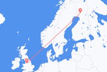 Loty z Rovaniemi, Finlandia do Manchesteru, Anglia