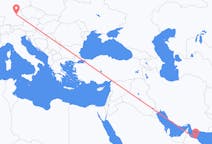 Flyreiser fra Muscat, Oman til Nürnberg, Tyskland