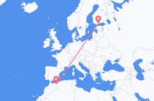 Flights from Oujda to Helsinki