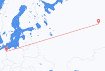 Flyg från Sovetsky till Szczecin