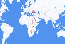 Flyreiser fra Gaborone, Botswana til Ankara, Tyrkia