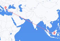 Flights from Palangka Raya, Indonesia to Thessaloniki, Greece