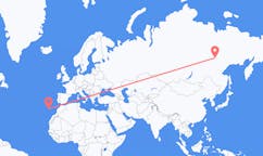 Flights from Yakutsk, Russia to Funchal, Portugal