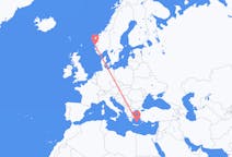 Flights from from Bergen to Santorini