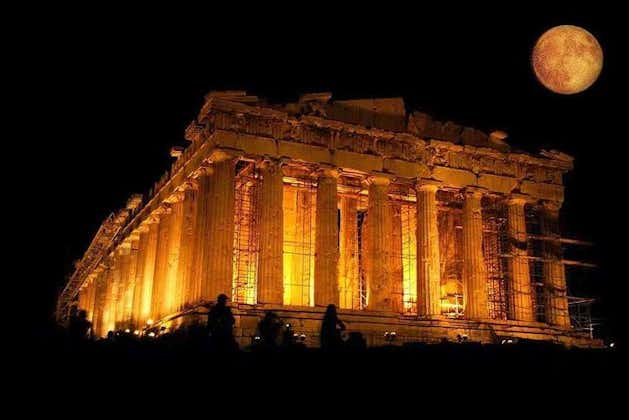 Atene By night Tour di guida e cena al mare
