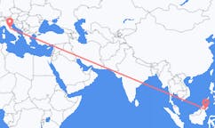 Flights from Tawau, Malaysia to Perugia, Italy
