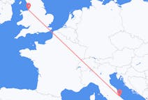 Flyreiser fra Pescara, Italia til Liverpool, England