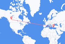 Flyreiser fra Grande Prairie, Canada til Leros, Hellas