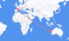 Flyreiser fra Geraldton, Australia til Ibiza, Spania