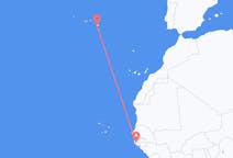 出发地 塞内加尔出发地 济金绍尔目的地 葡萄牙蓬塔德尔加达的航班