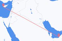 Vluchten van Abu Dhabi naar Paphos