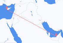 Flyrejser fra Abu Dhabi, De Forenede Arabiske Emirater til Pafos, Cypern