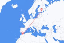 Flights from Fes, Morocco to Lappeenranta, Finland