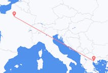 Flights from the city of Paris to the city of Thessaloniki