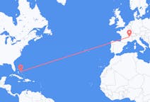 Flights from Rock Sound, the Bahamas to Lyon, France