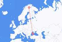 Flyrejser fra Kolari, Finland til Zonguldak, Tyrkiet