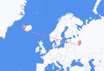 Vluchten van Moskou, Rusland naar Reykjavík, IJsland