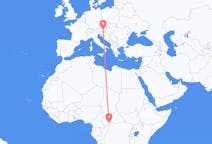 Flyreiser fra Bangui, Den sentralafrikanske republikk til Graz, Østerrike