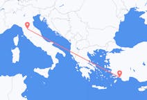 Vluchten van Florence, Italië naar Dalaman, Turkije