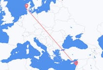 Flyrejser fra Beirut, Lebanon til Esbjerg, Danmark