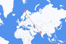 Vols de Bombay, Inde pour Kiruna, Suède